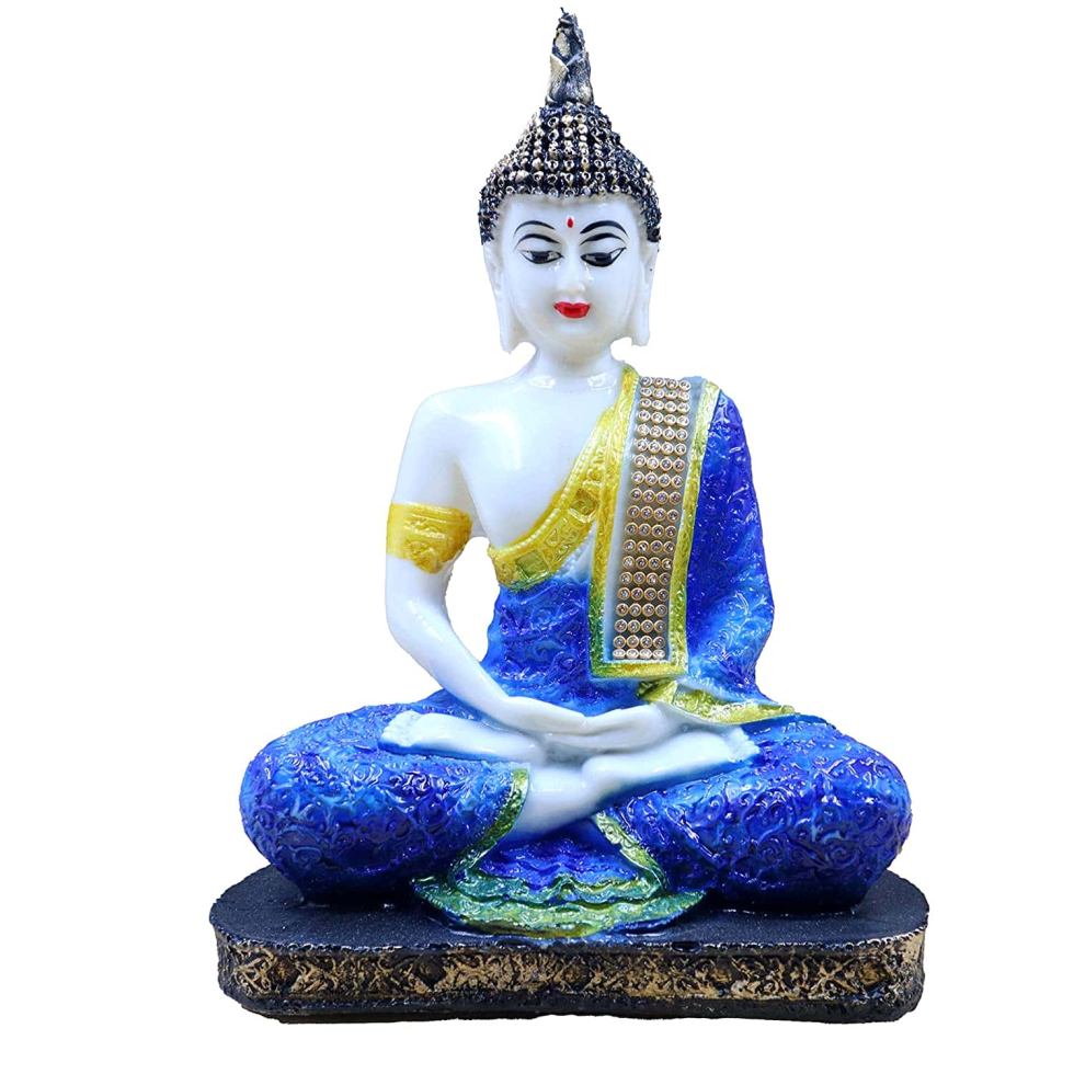 Meditating Sitting Buddha – Blue