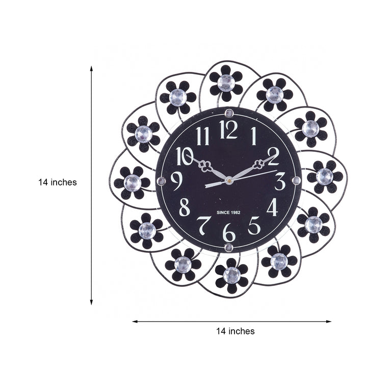 Decorative Analog Black Diamond Series Wall Clock