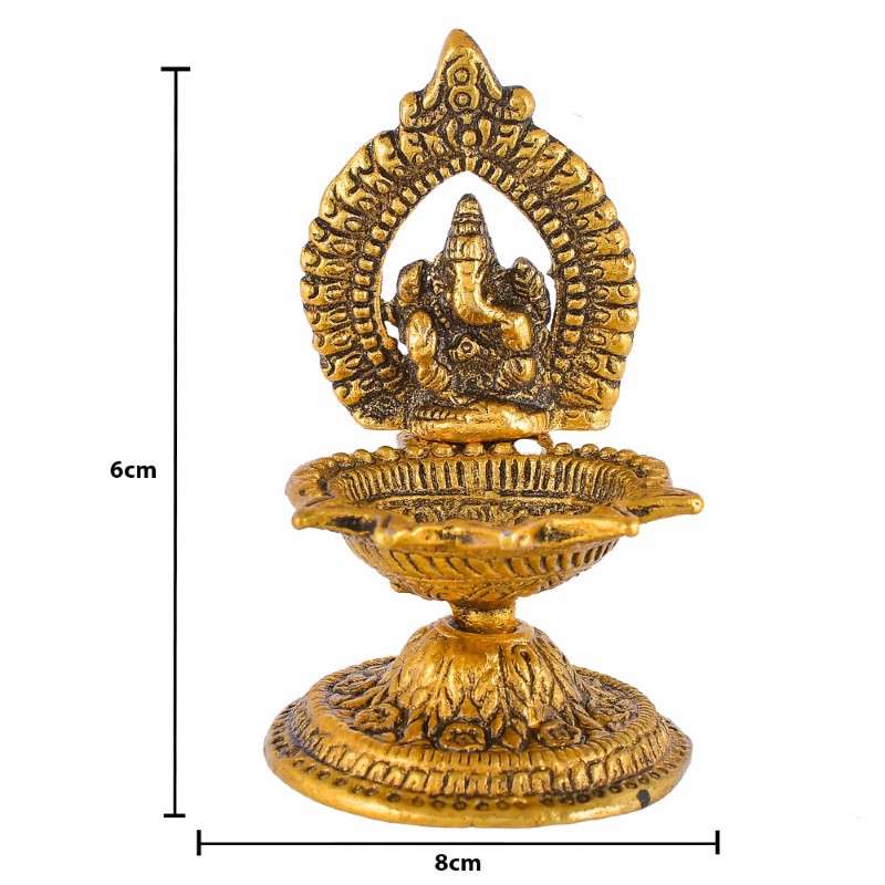 Ganesh Diya – Golden
