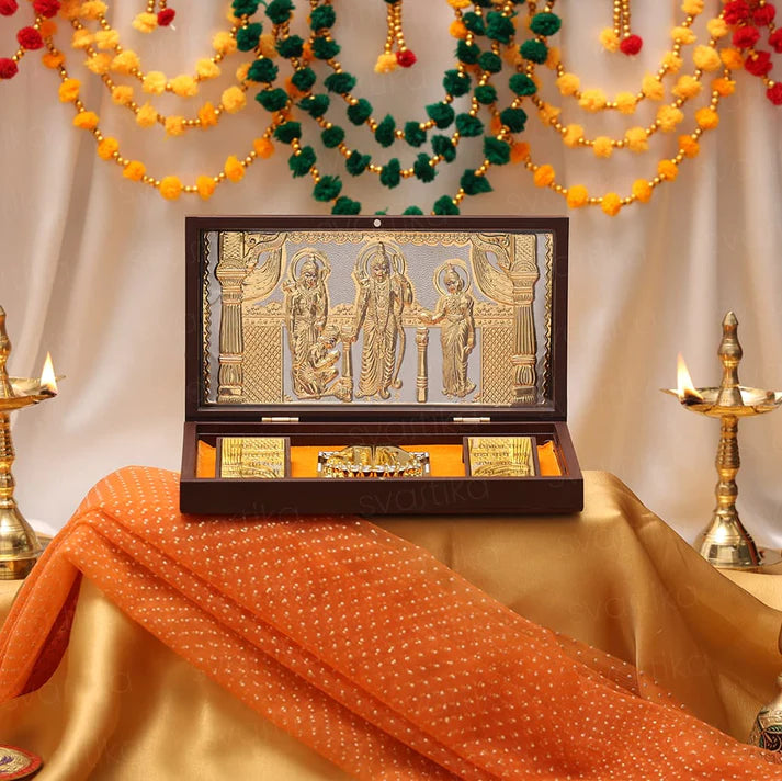 Craftemporio Ram Darbar Pocket Temple (24K Gold Coated)