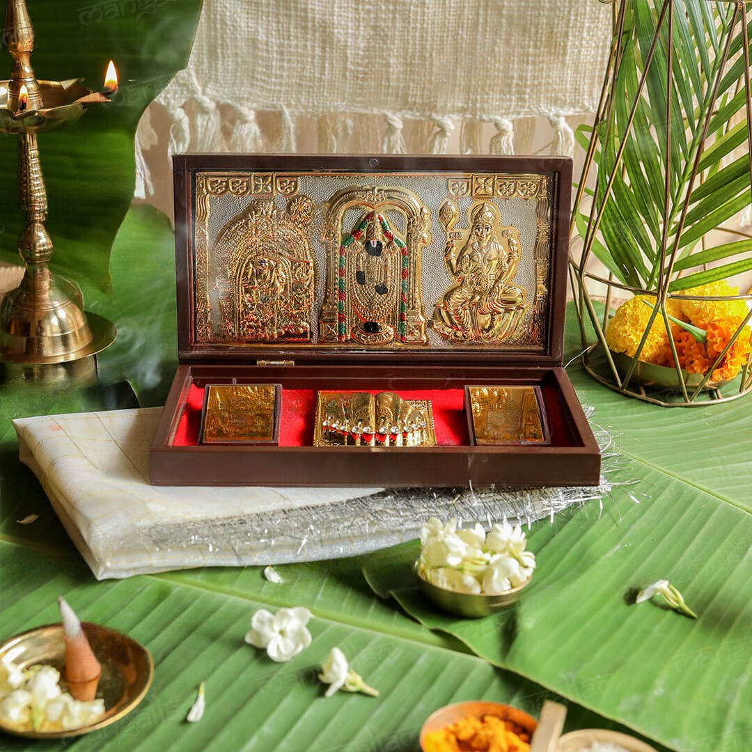 Craftemporio Balaji Pocket Temple (24 Karat Gold Coated)