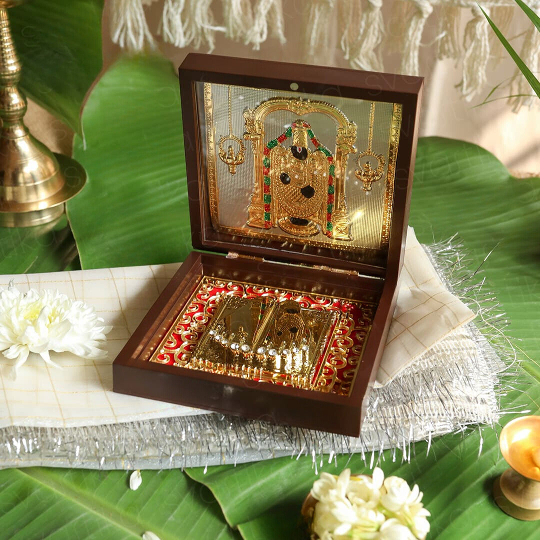 Craftemporio Balaji Pocket Temple (24 Karat Gold Coated)
