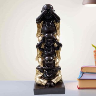 Laughing Buddhas One on One Polyresin Idol