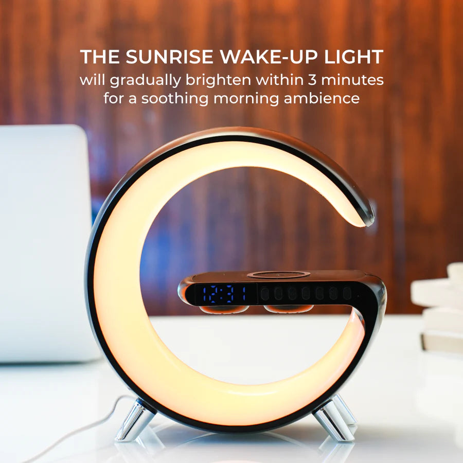 G Intelligent Lamp with Speaker, Clock and Charger