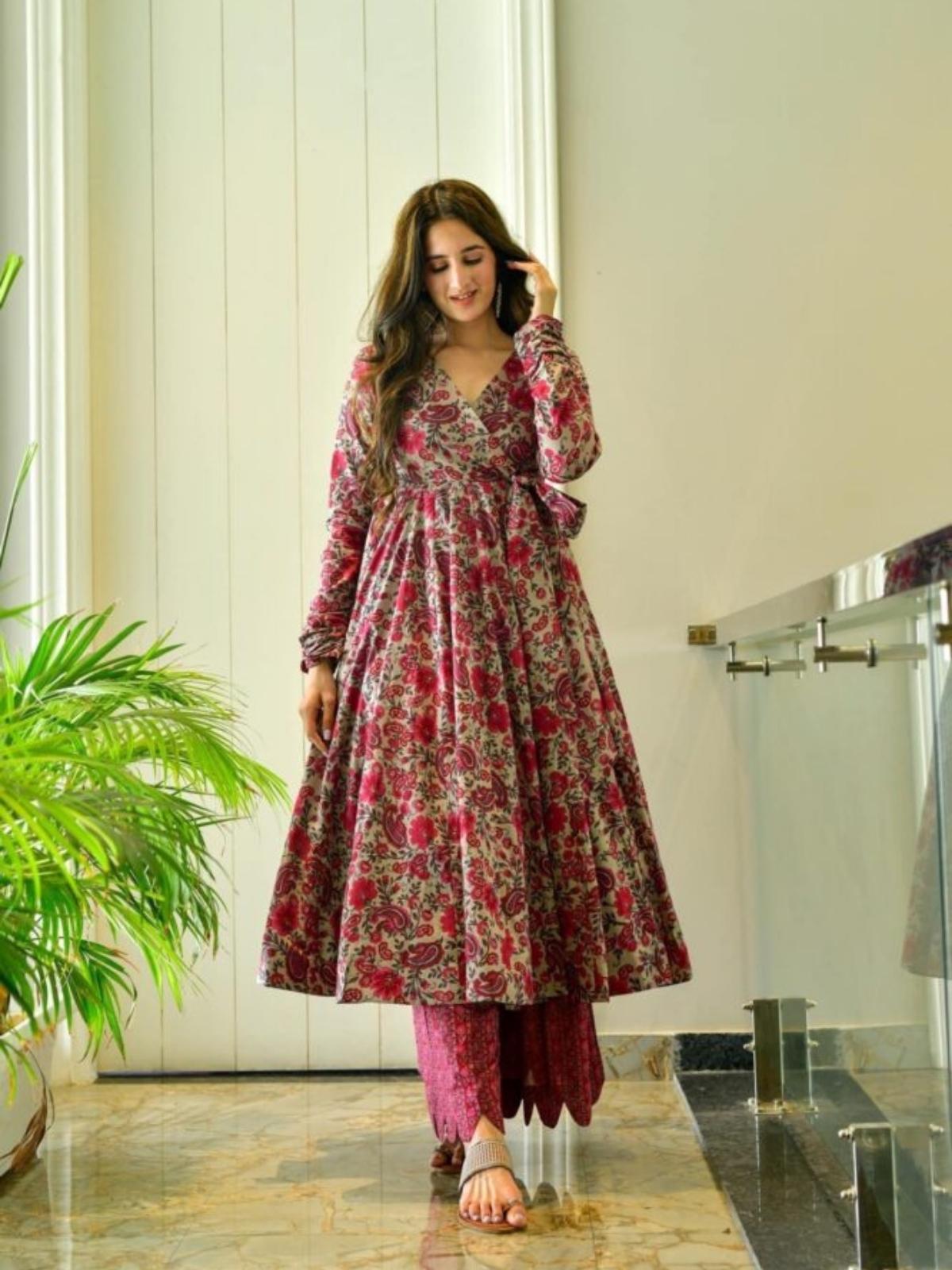 Anarkali Gown With Pants