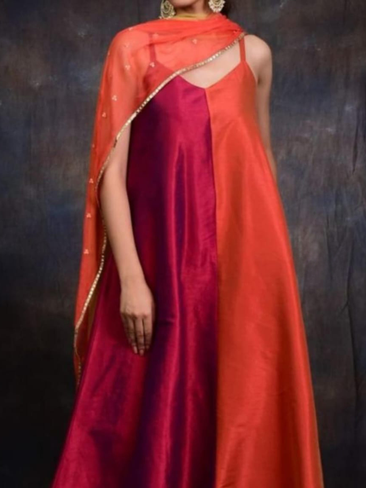 Banarasi Silk A line Suit Set