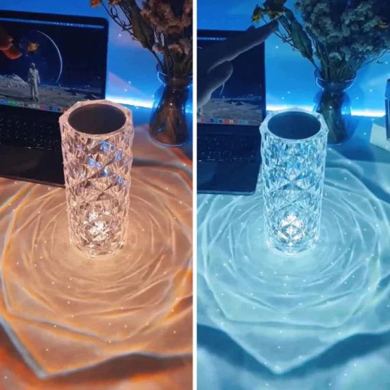 CraftEmporio" CRYSTAL ROSE LAMP (TOUCH) - CraftEmporio